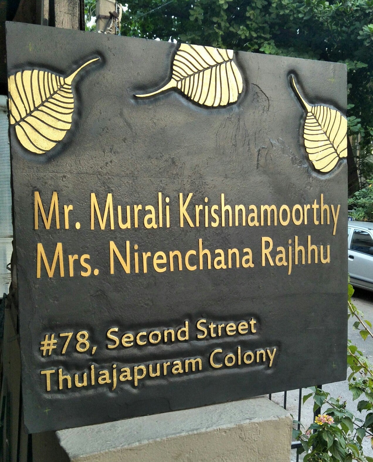 A Gold Nameplate INDIAN AUTUMN