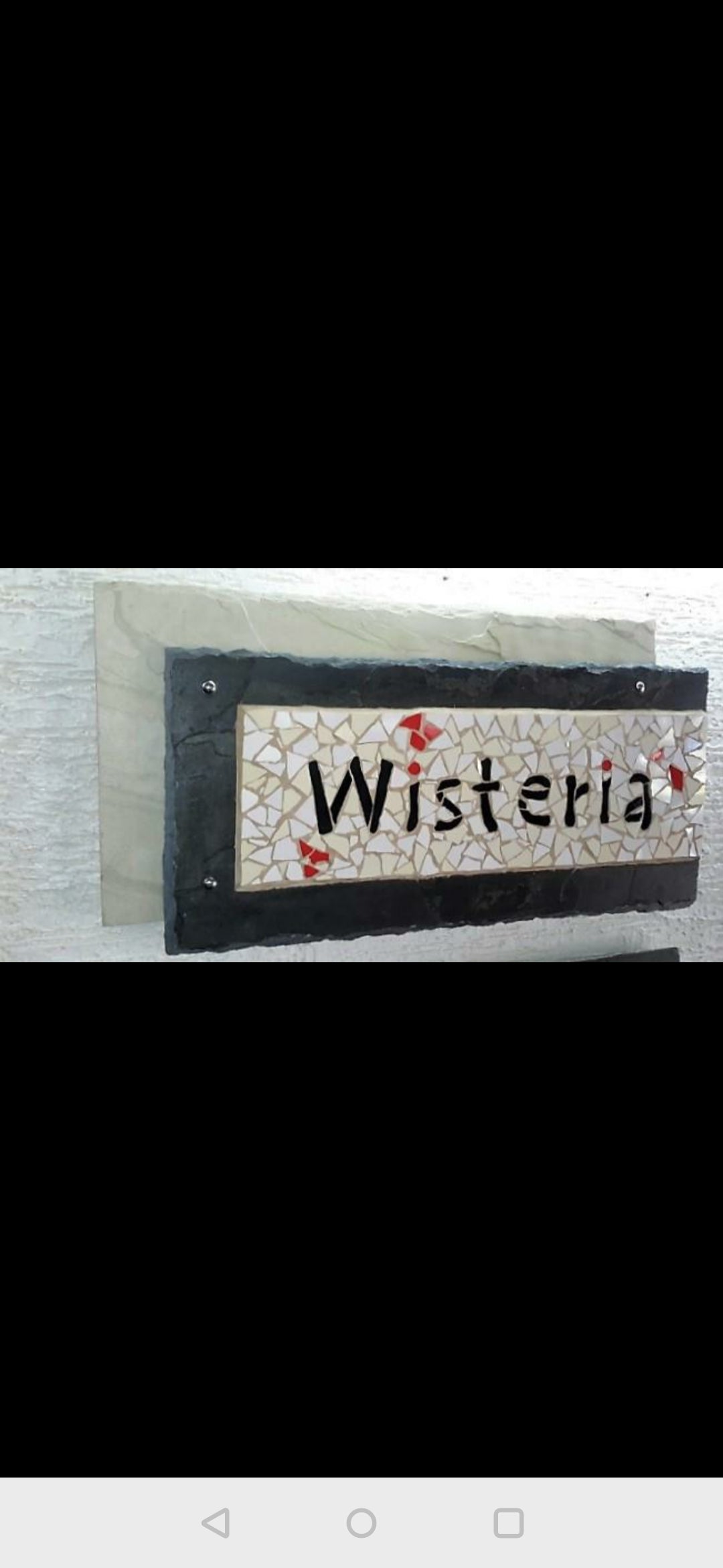 A Mosaic Nameplate + Number plate INDIAN AUTUMN