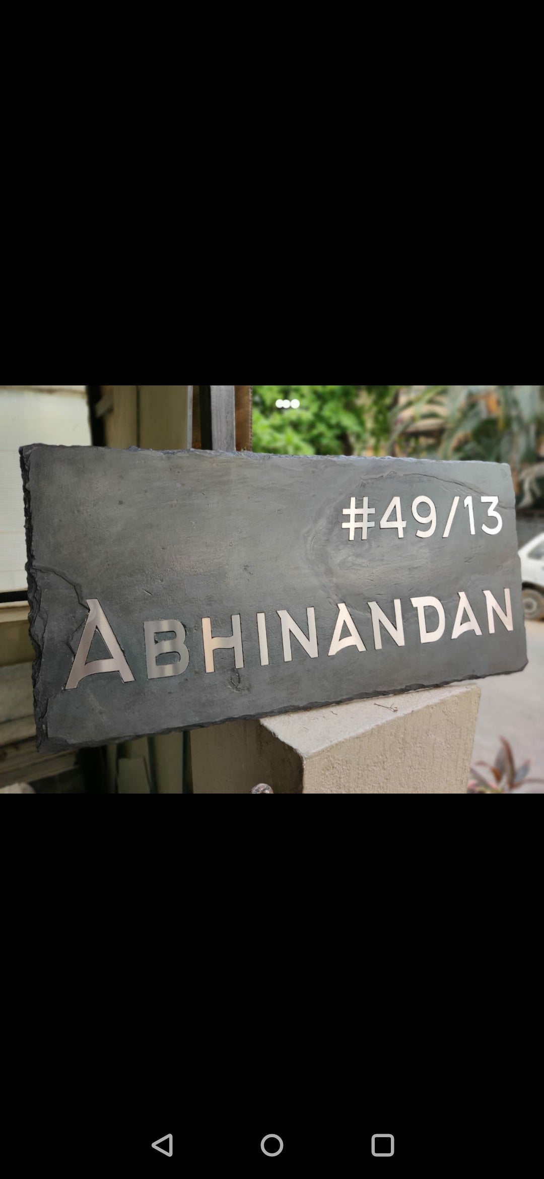 A Stainless Steel Nameplate INDIAN AUTUMN