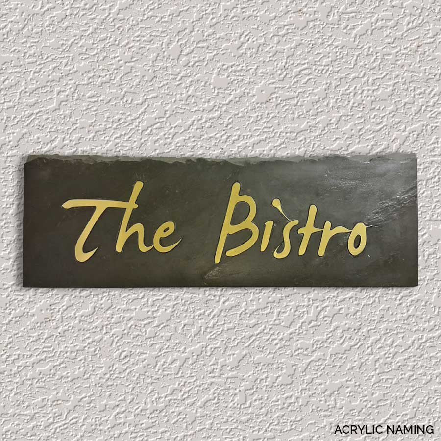 A rugged Nameplate, (Acrylic Inlay) INDIAN AUTUMN