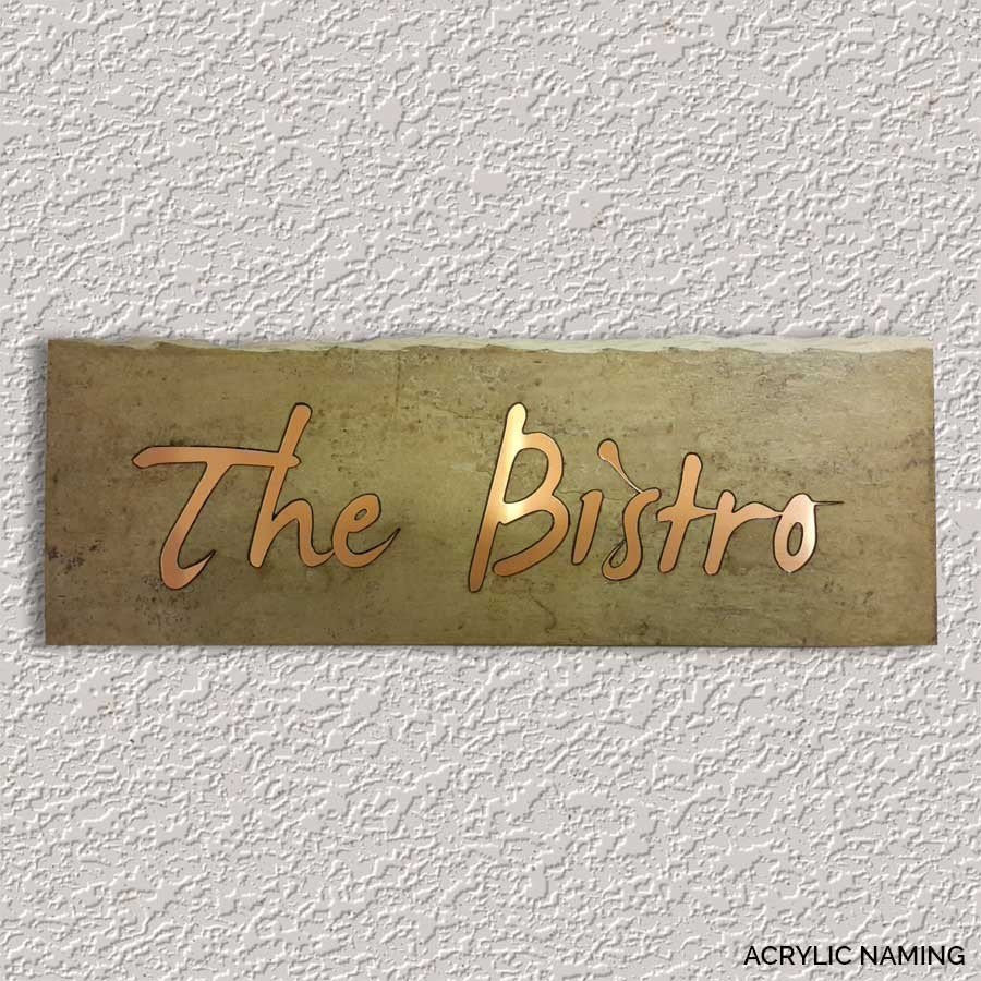 A rugged Nameplate, (Acrylic Inlay) INDIAN AUTUMN
