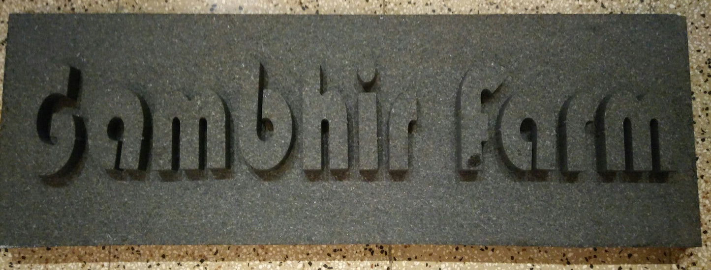 Cutout Nameplate INDIAN AUTUMN