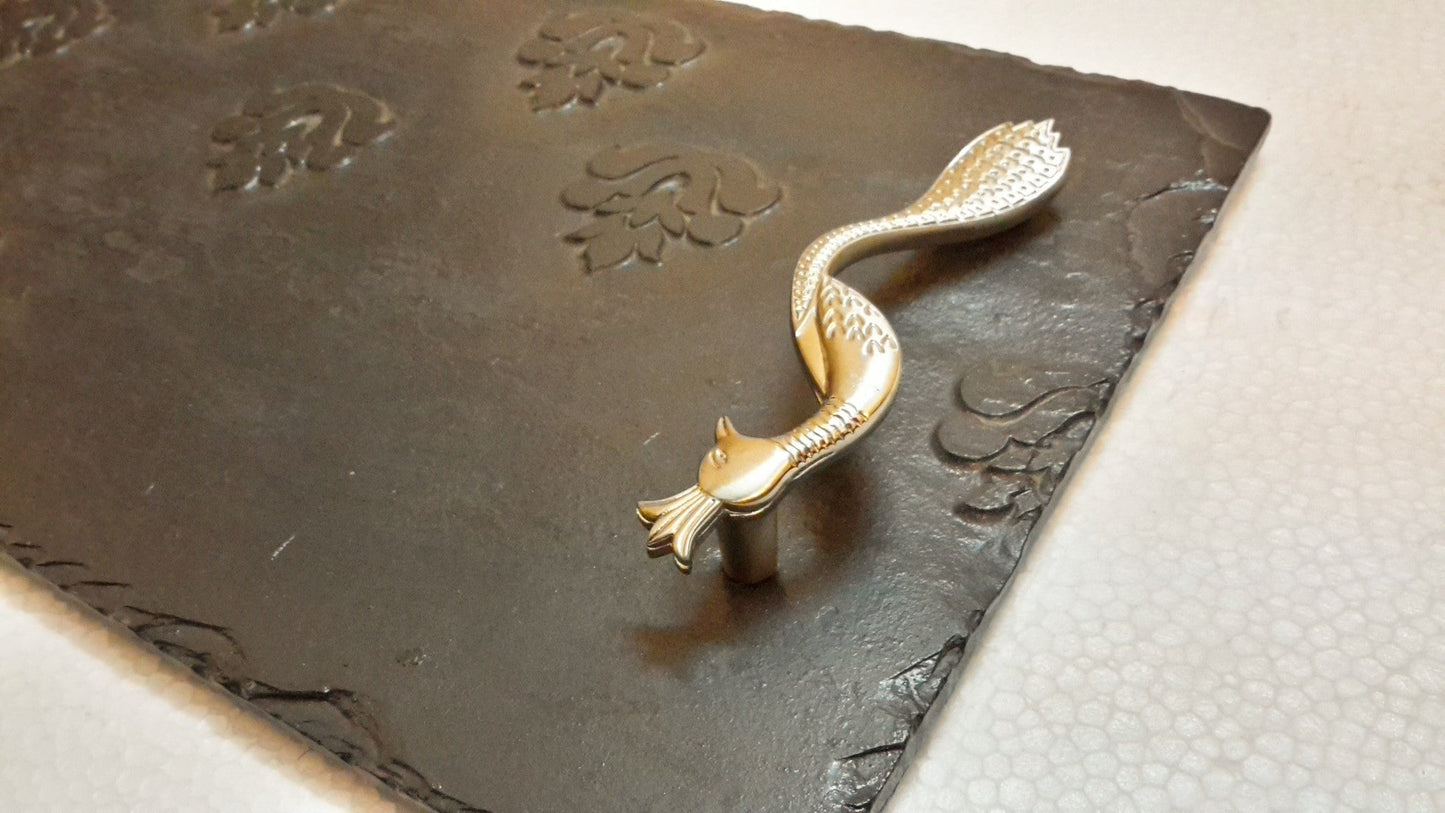 Serving Tray with Peacock Steel barrs INDIAN AUTUMN