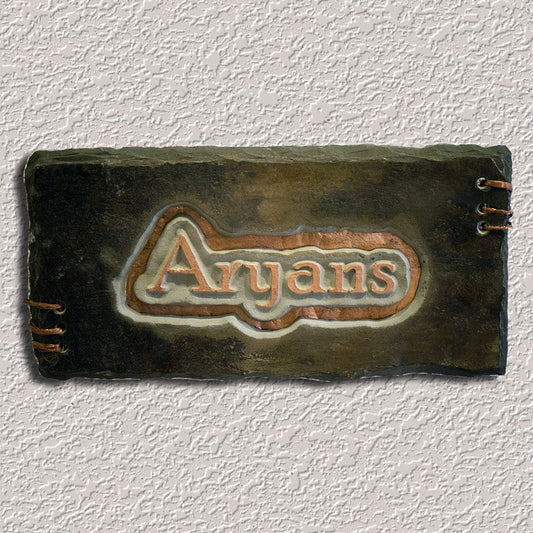 Aryans (Cutout) Nameplate INDIAN AUTUMN