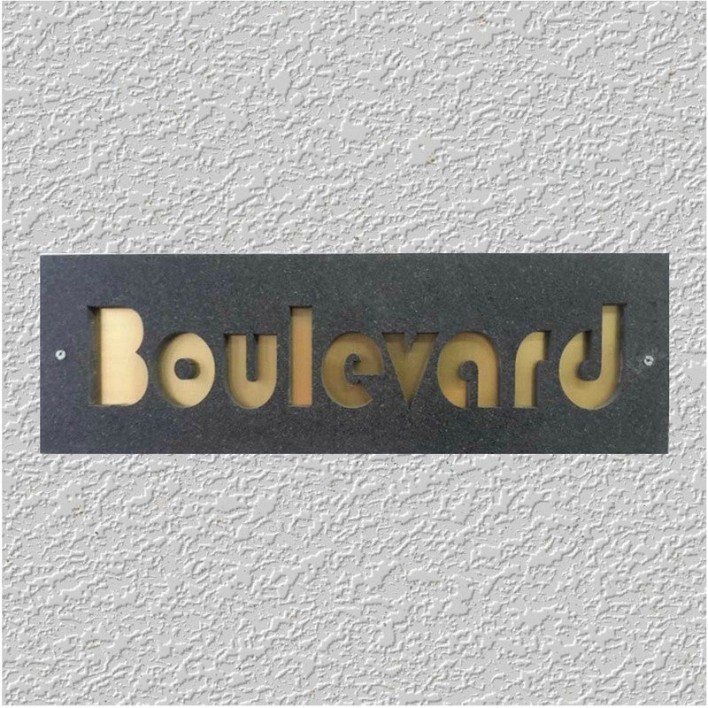 Boulevard Cut-in Nameplate INDIAN AUTUMN